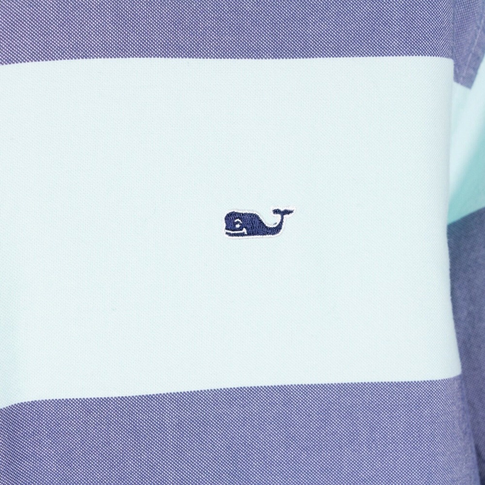 Vineyard Vines Blue and White Striped Casual Button Down Shirt - Picture 3 of 8